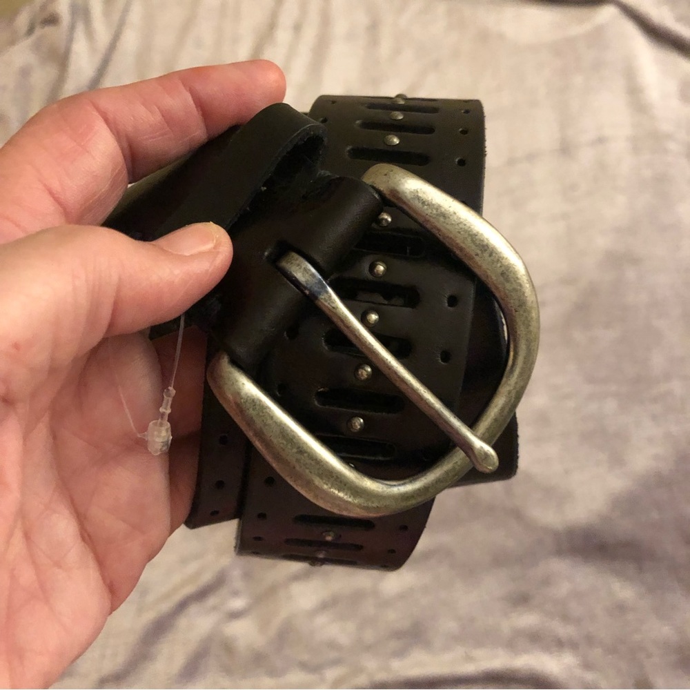 Ralph Lauren genuine leather belt with solid brass buckle size large